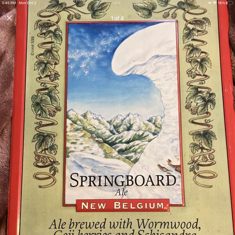 New Belgium “Springboard” Beer Sign